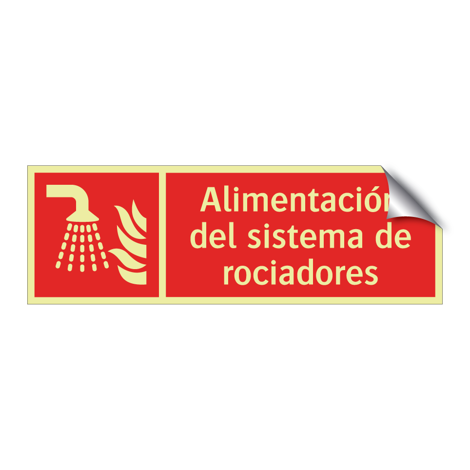 Alimentación del sistema de rociadores