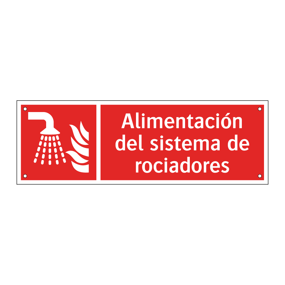 Alimentación del sistema de rociadores