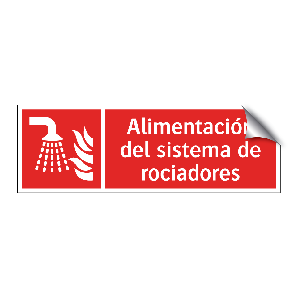 Alimentación del sistema de rociadores