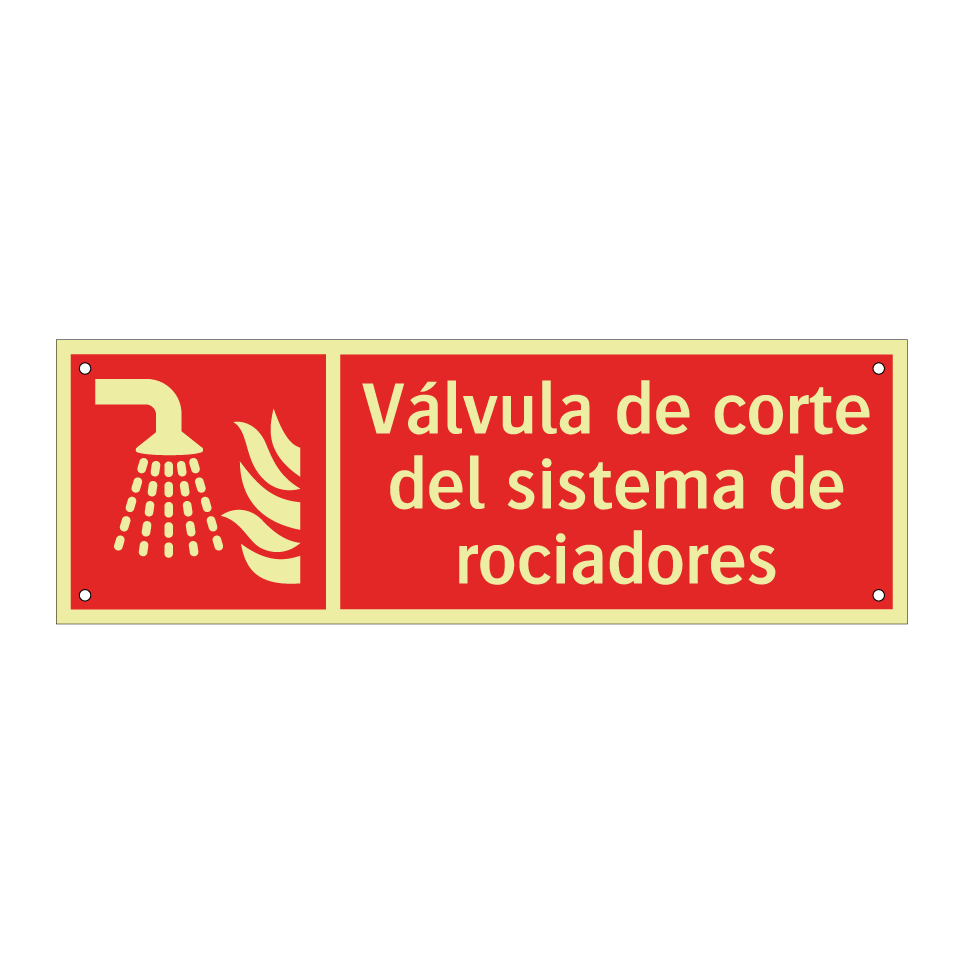 Válvula de corte del sistema de rociadores