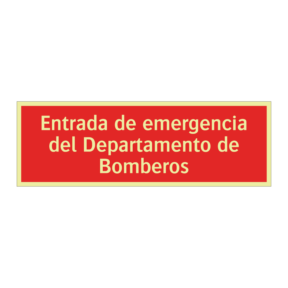 Entrada de emergencia del Departamento de Bomberos