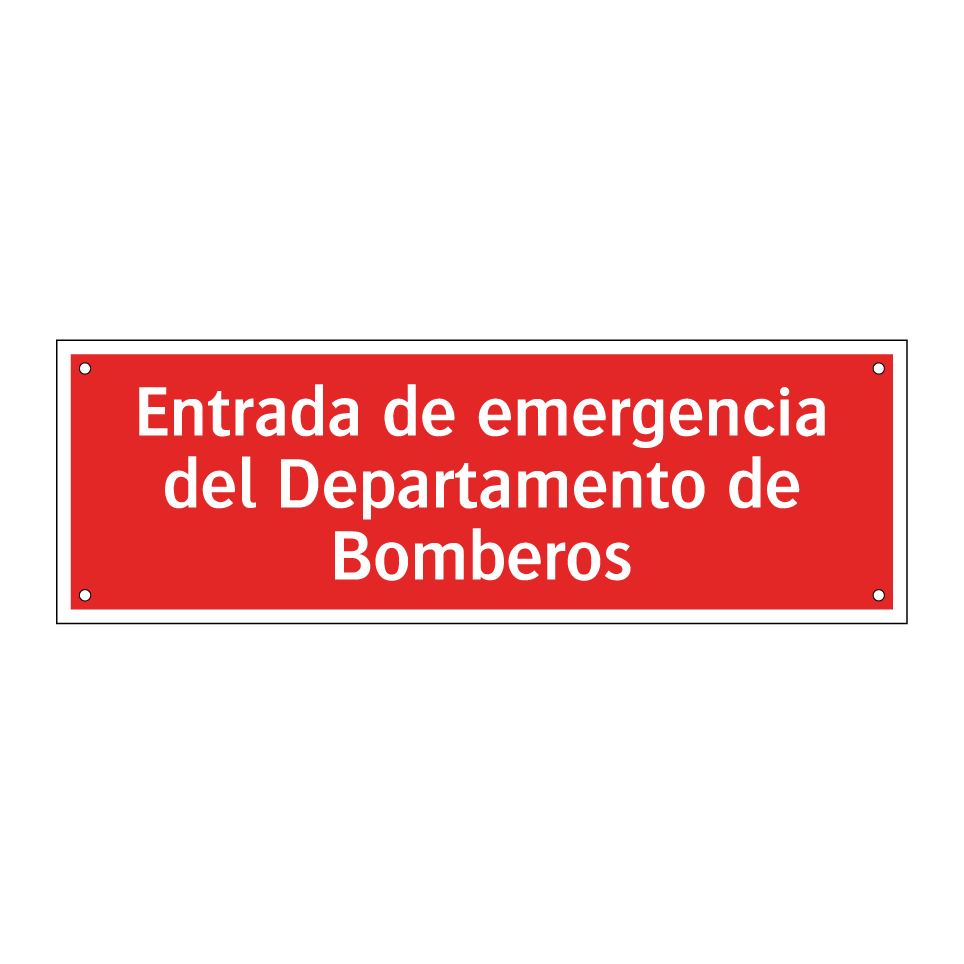 Entrada de emergencia del Departamento de Bomberos