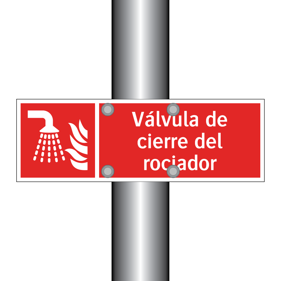 Válvula de cierre del rociador