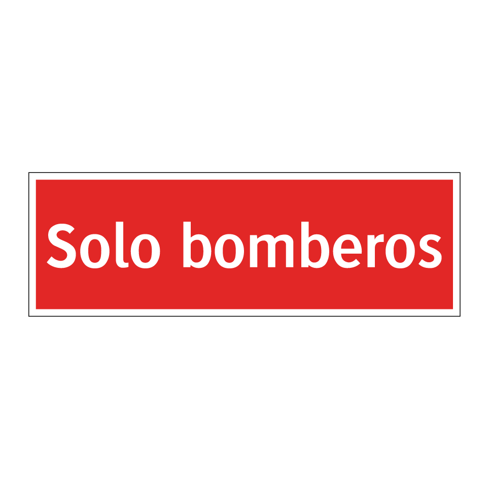 Solo bomberos