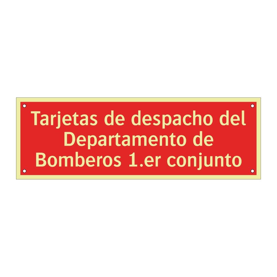 Tarjetas de despacho del Departamento de Bomberos 1.er conjunto