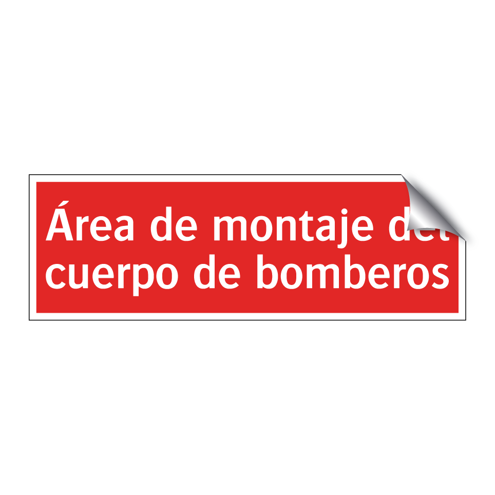 Área de montaje del cuerpo de bomberos