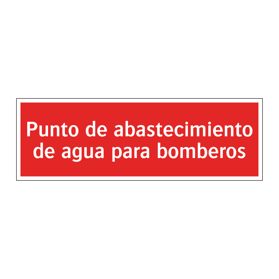 Punto de abastecimiento de agua para bomberos