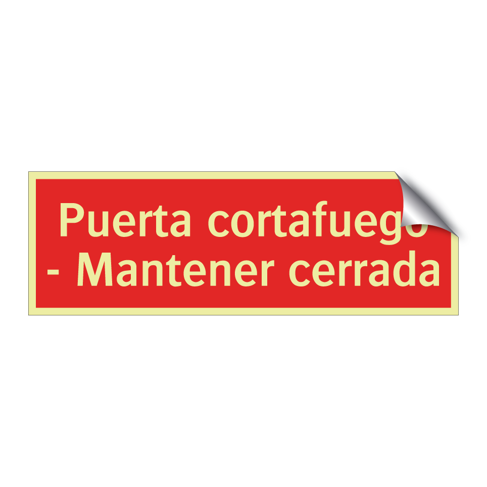 Puerta cortafuego - Mantener cerrada