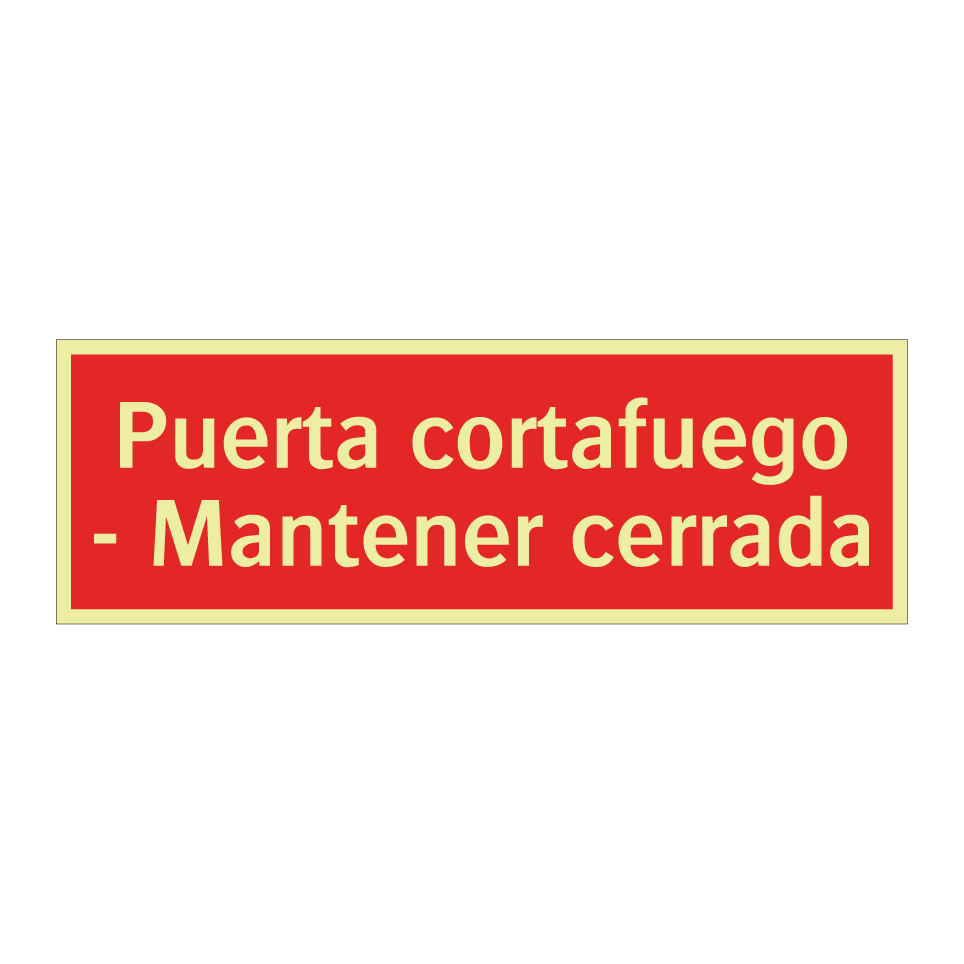 Puerta cortafuego - Mantener cerrada