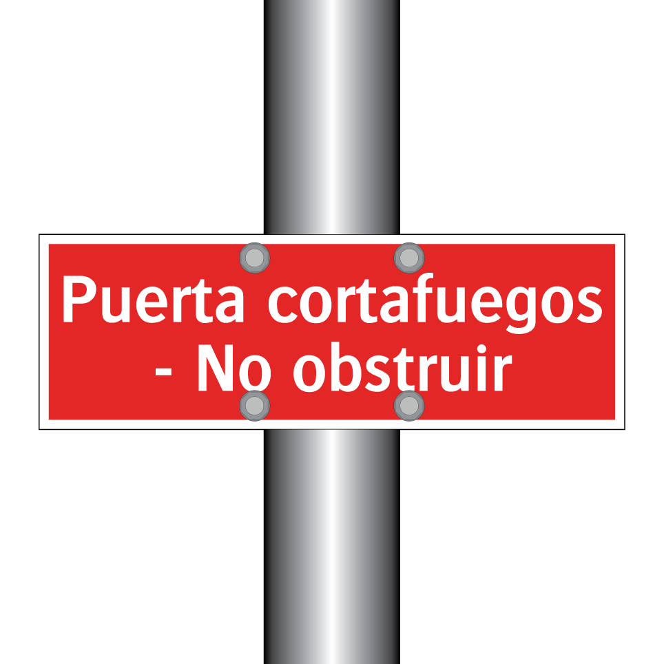 Puerta cortafuegos - No obstruir
