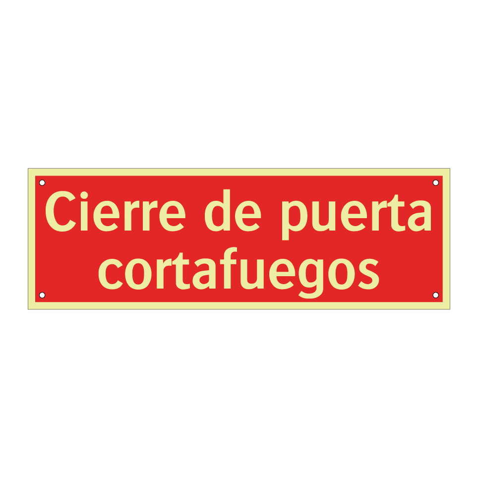 Cierre de puerta cortafuegos