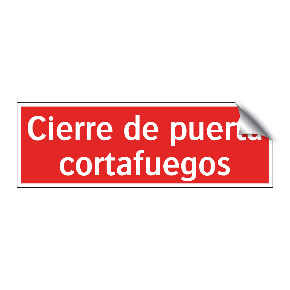 Cierre de puerta cortafuegos