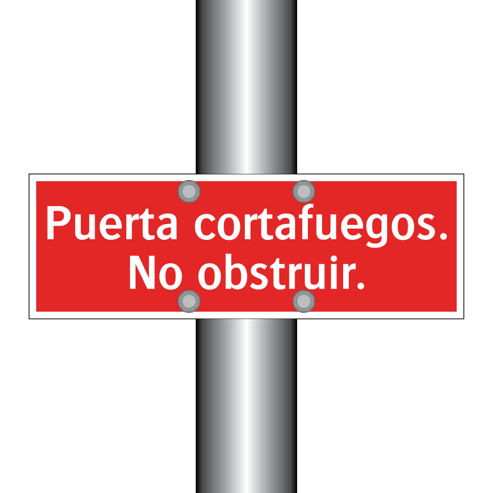 Puerta cortafuegos. No obstruir.
