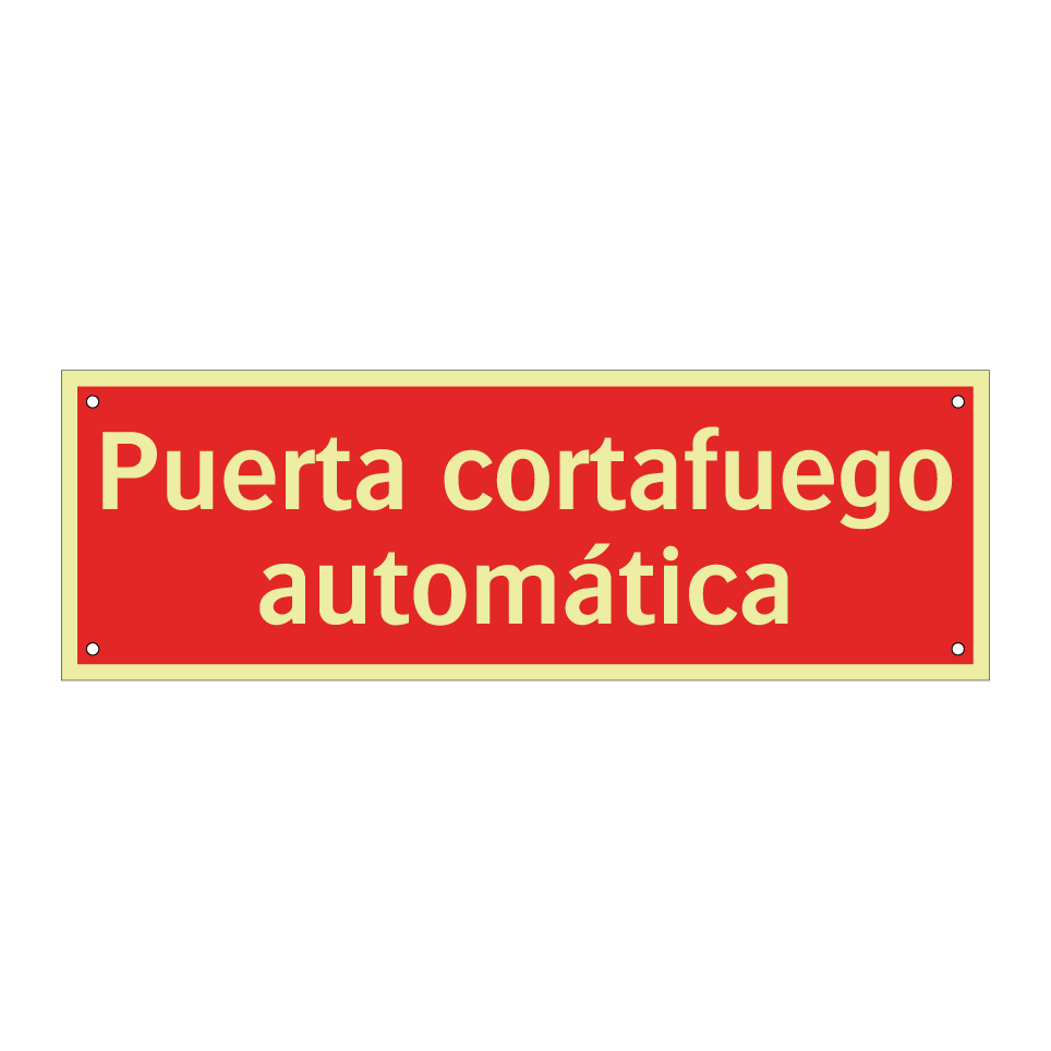 Puerta cortafuego automática