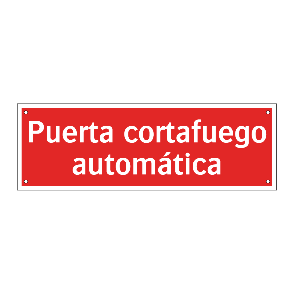 Puerta cortafuego automática