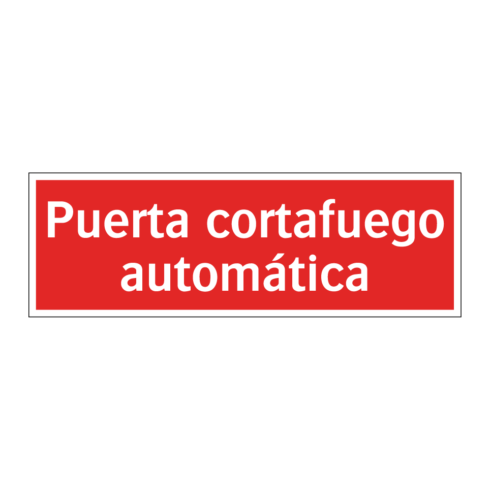 Puerta cortafuego automática