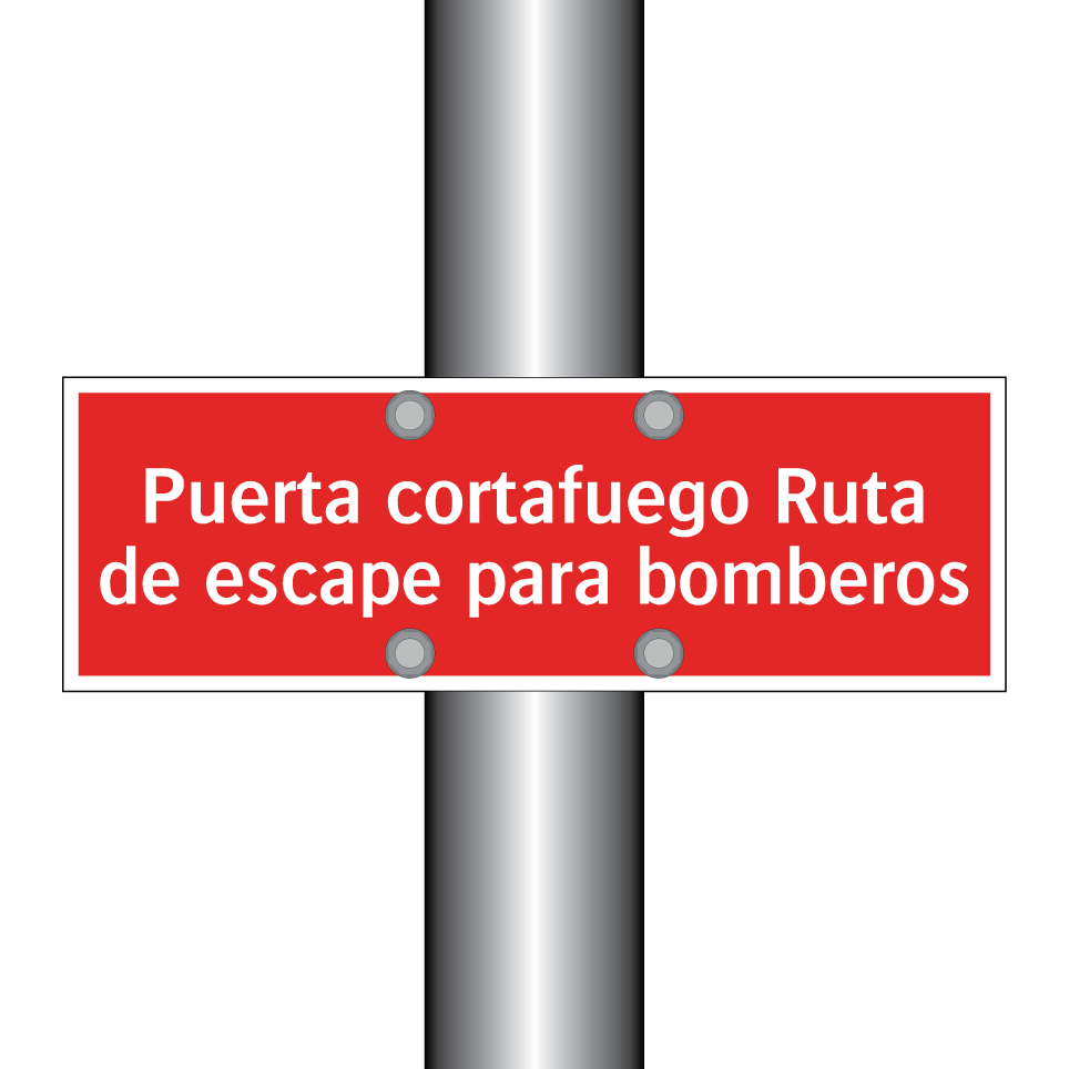 Puerta cortafuego Ruta de escape para bomberos