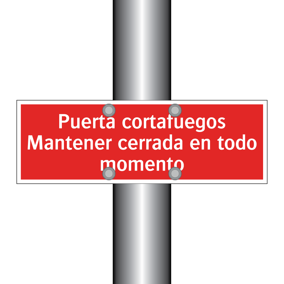 Puerta cortafuegos Mantener cerrada en todo momento