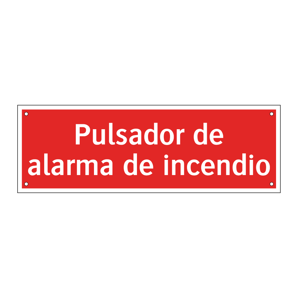 Pulsador de alarma de incendio
