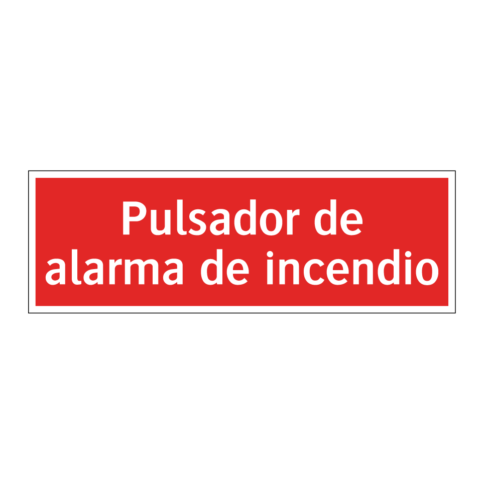 Pulsador de alarma de incendio