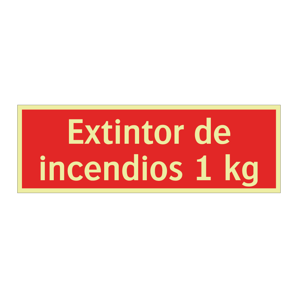 Extintor de incendios 1 kg