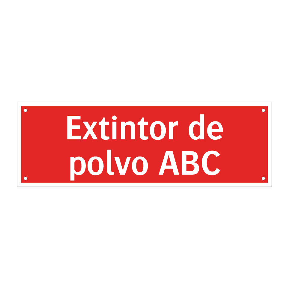 Extintor de polvo ABC