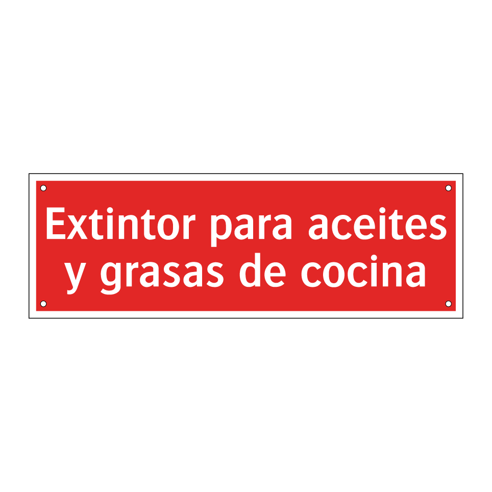 Extintor para aceites y grasas de cocina