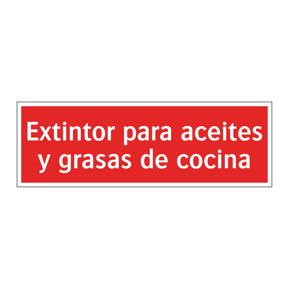 Extintor para aceites y grasas de cocina