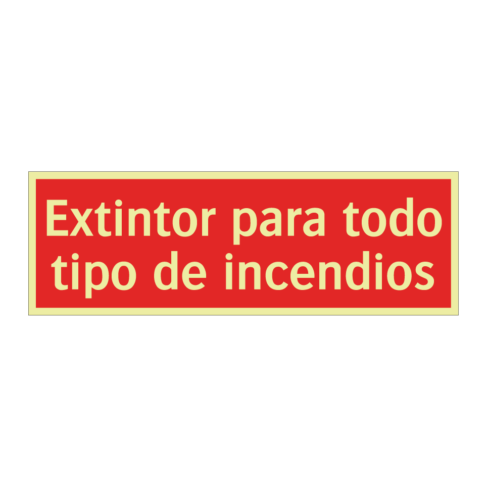 Extintor para todo tipo de incendios
