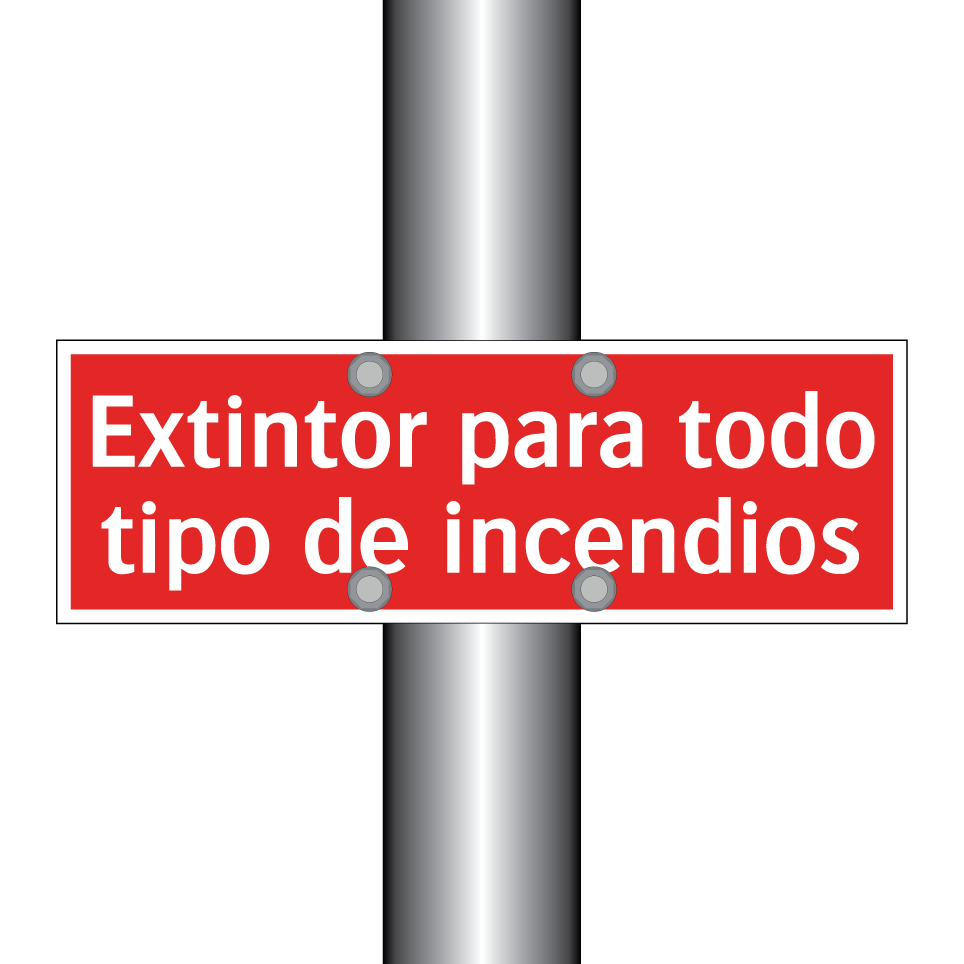 Extintor para todo tipo de incendios