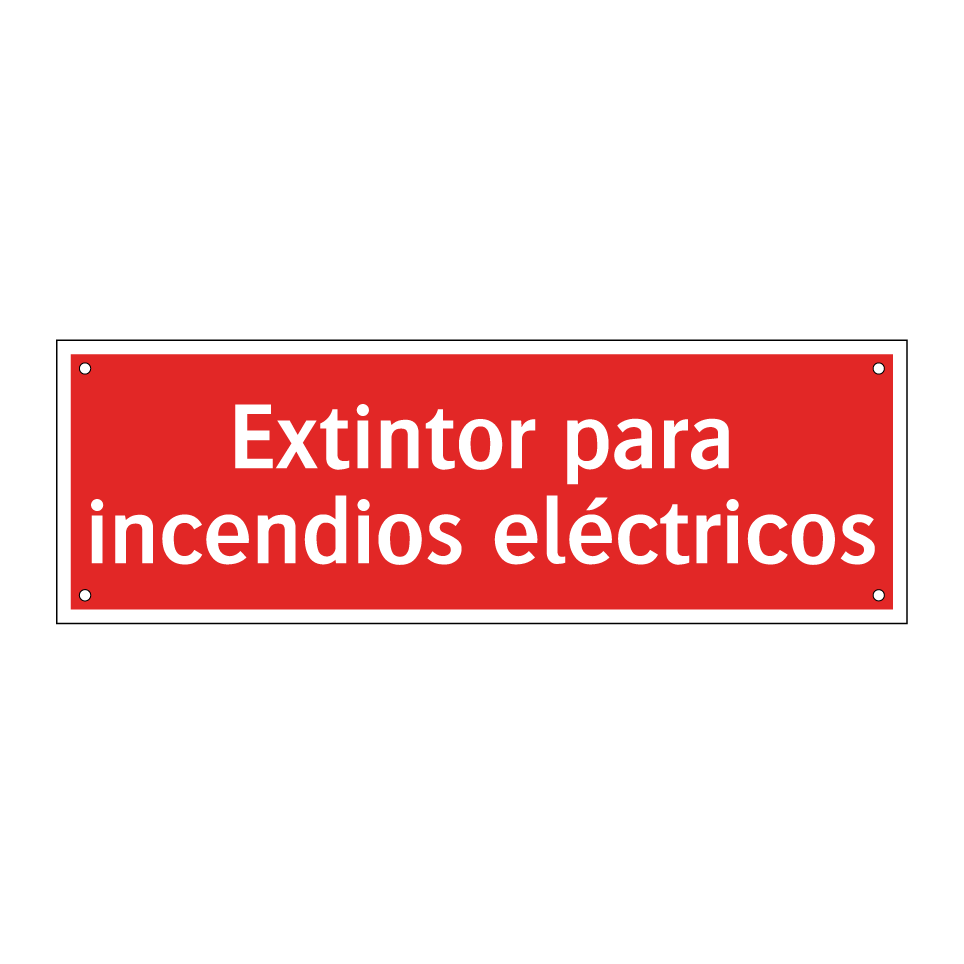 Extintor para incendios eléctricos
