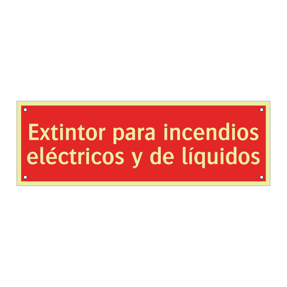 Extintor para incendios eléctricos y de líquidos