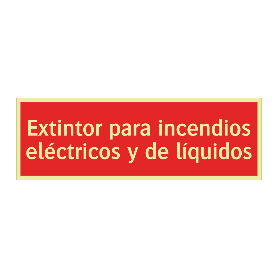 Extintor para incendios eléctricos y de líquidos