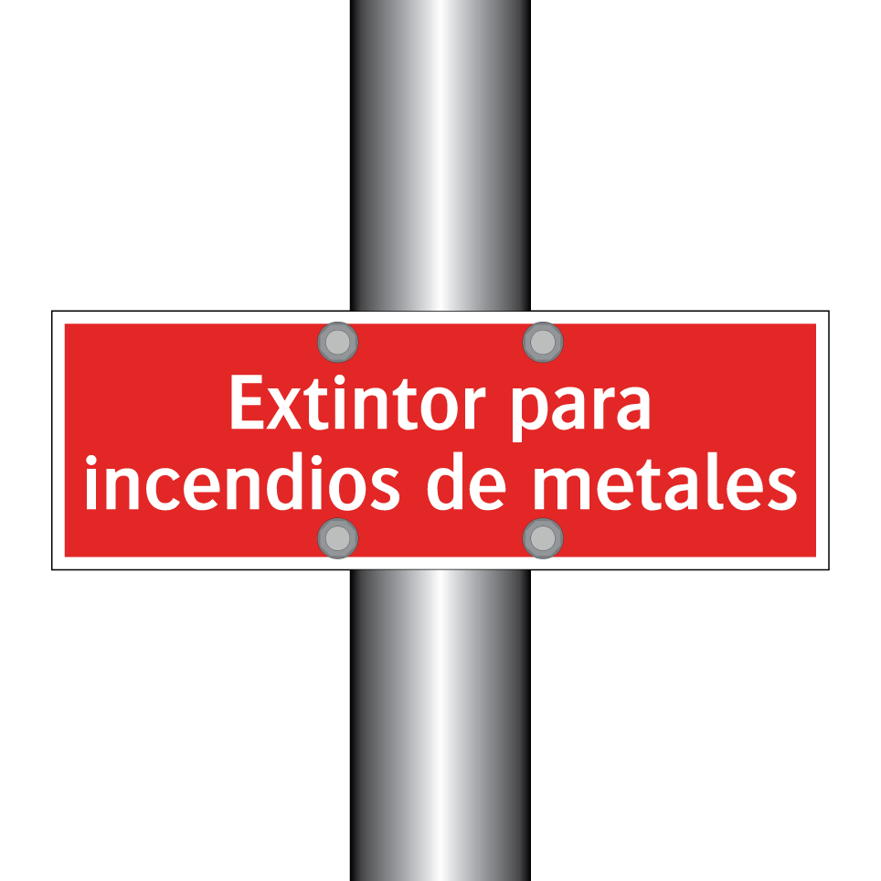 Extintor para incendios de metales