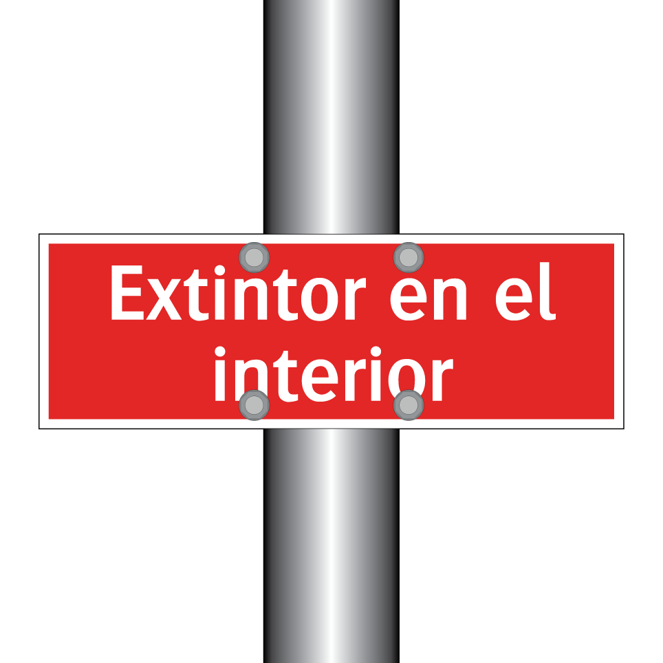 Extintor en el interior