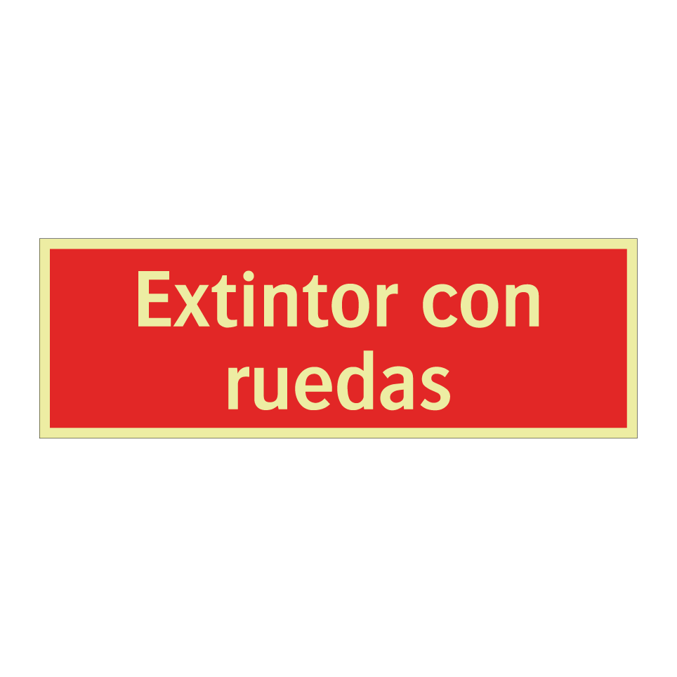 Extintor con ruedas