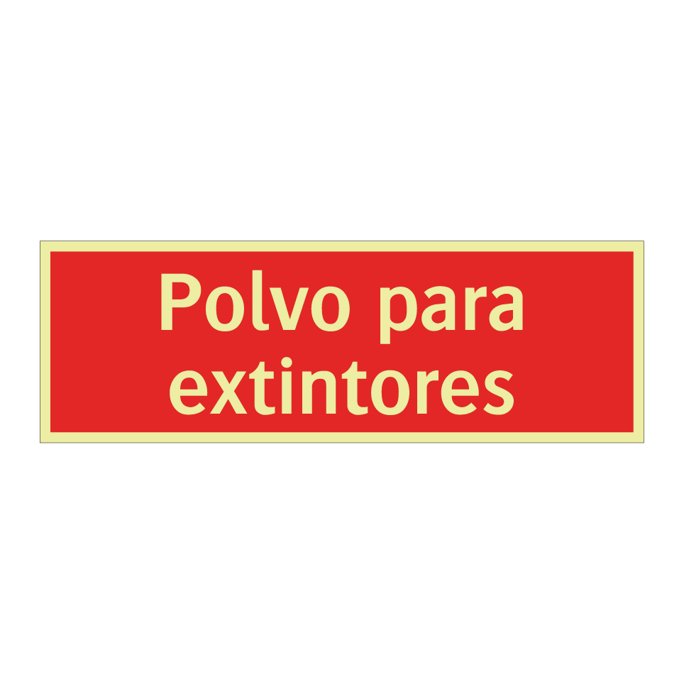 Polvo para extintores