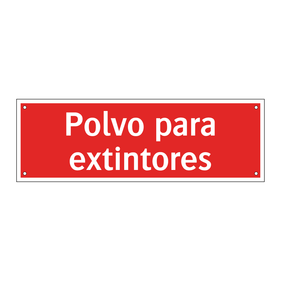 Polvo para extintores