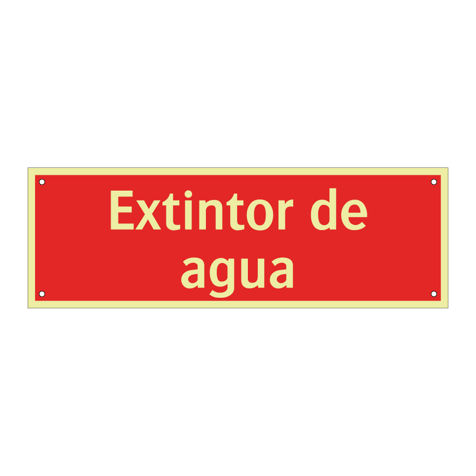 Extintor de agua