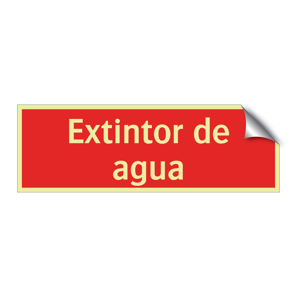 Extintor de agua
