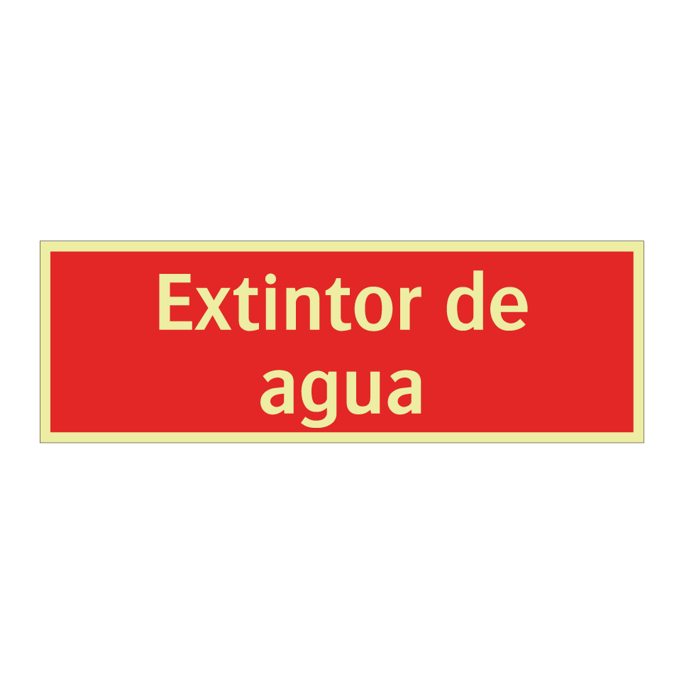 Extintor de agua
