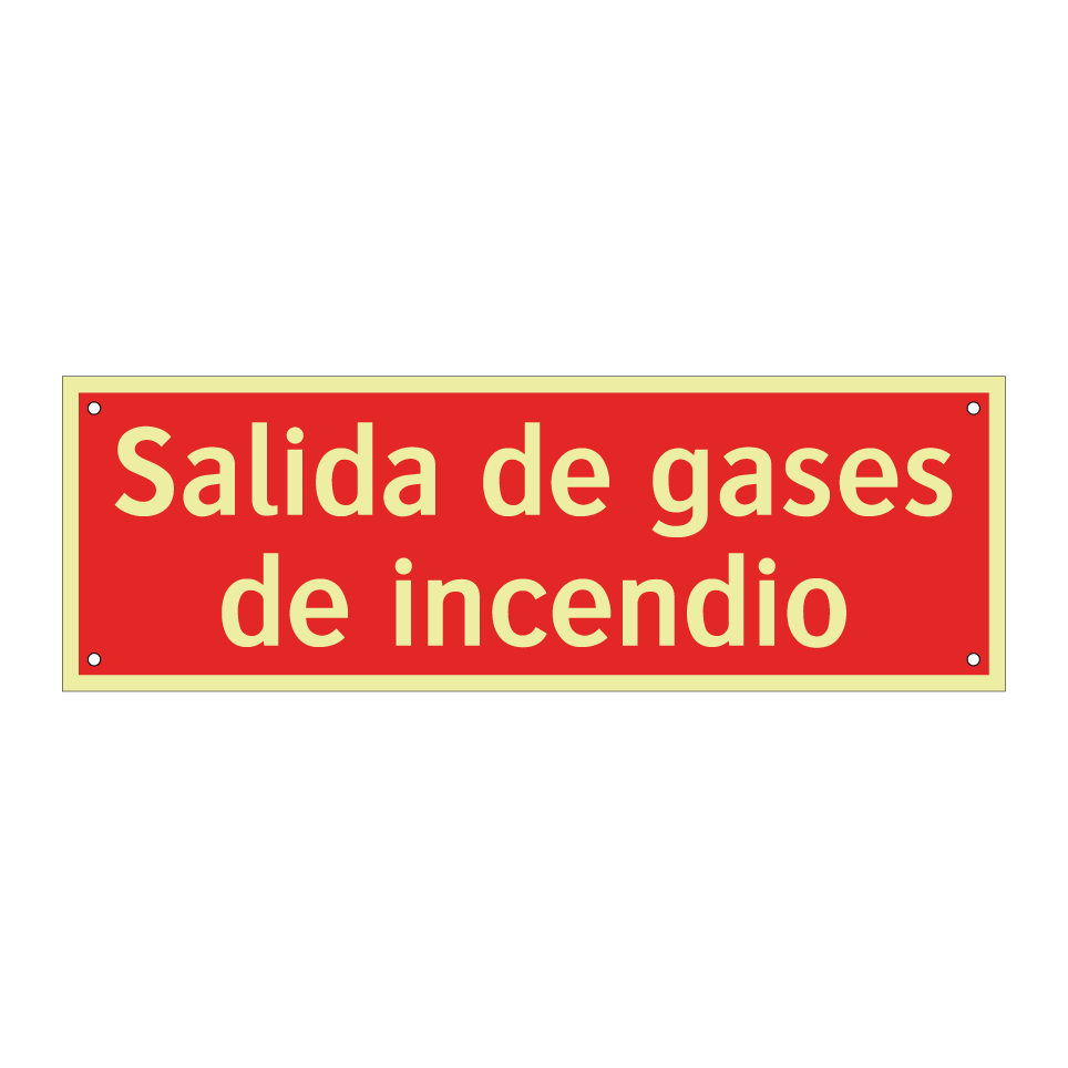 Salida de gases de incendio