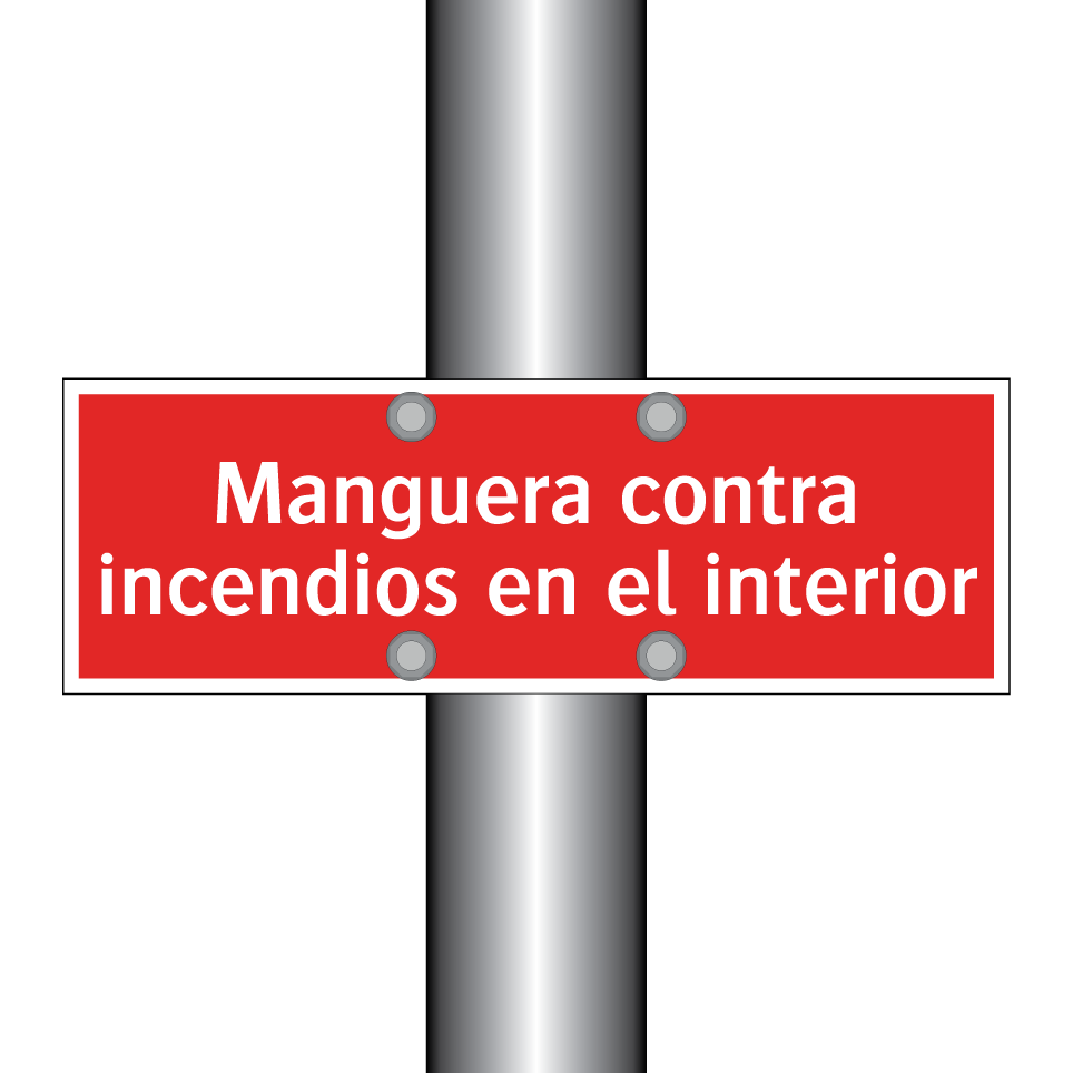 Manguera contra incendios en el interior