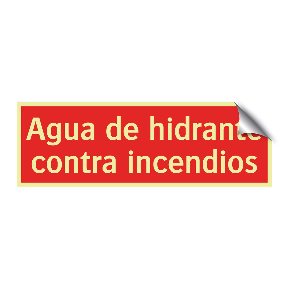 Agua de hidrante contra incendios