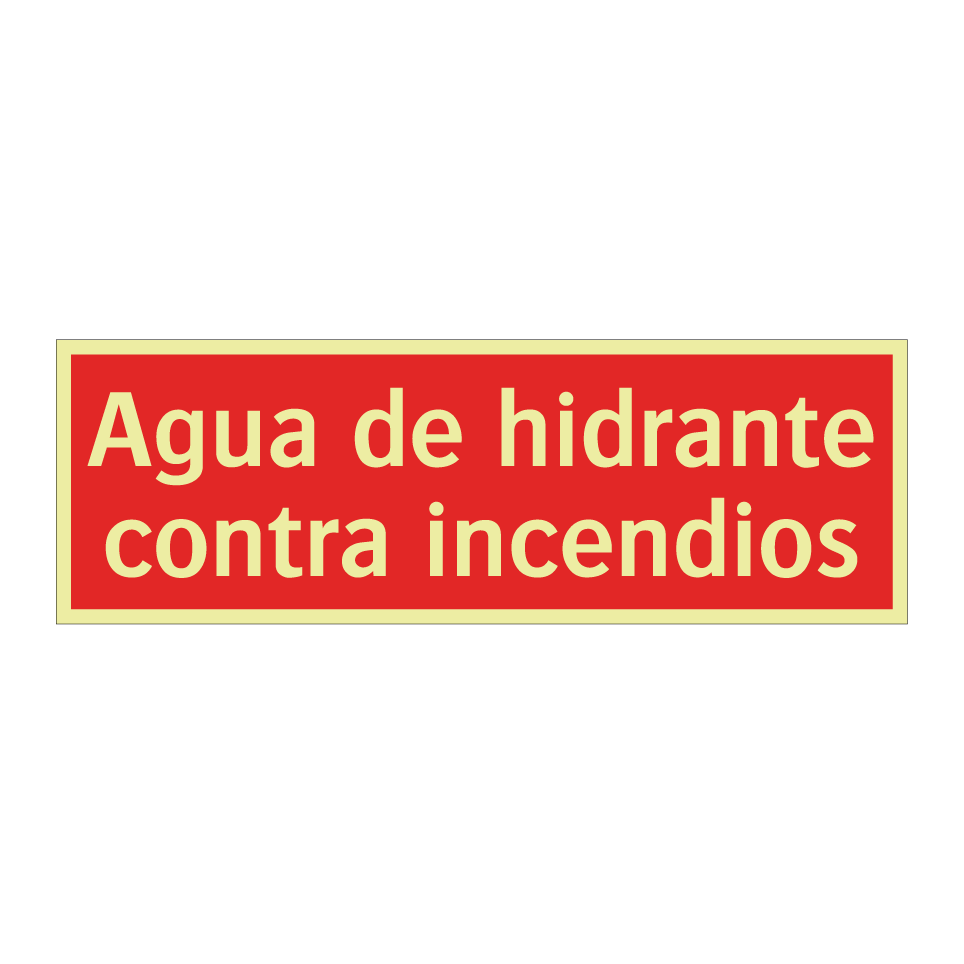 Agua de hidrante contra incendios