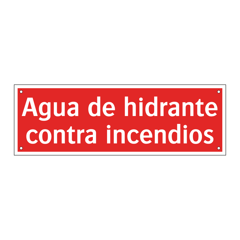 Agua de hidrante contra incendios