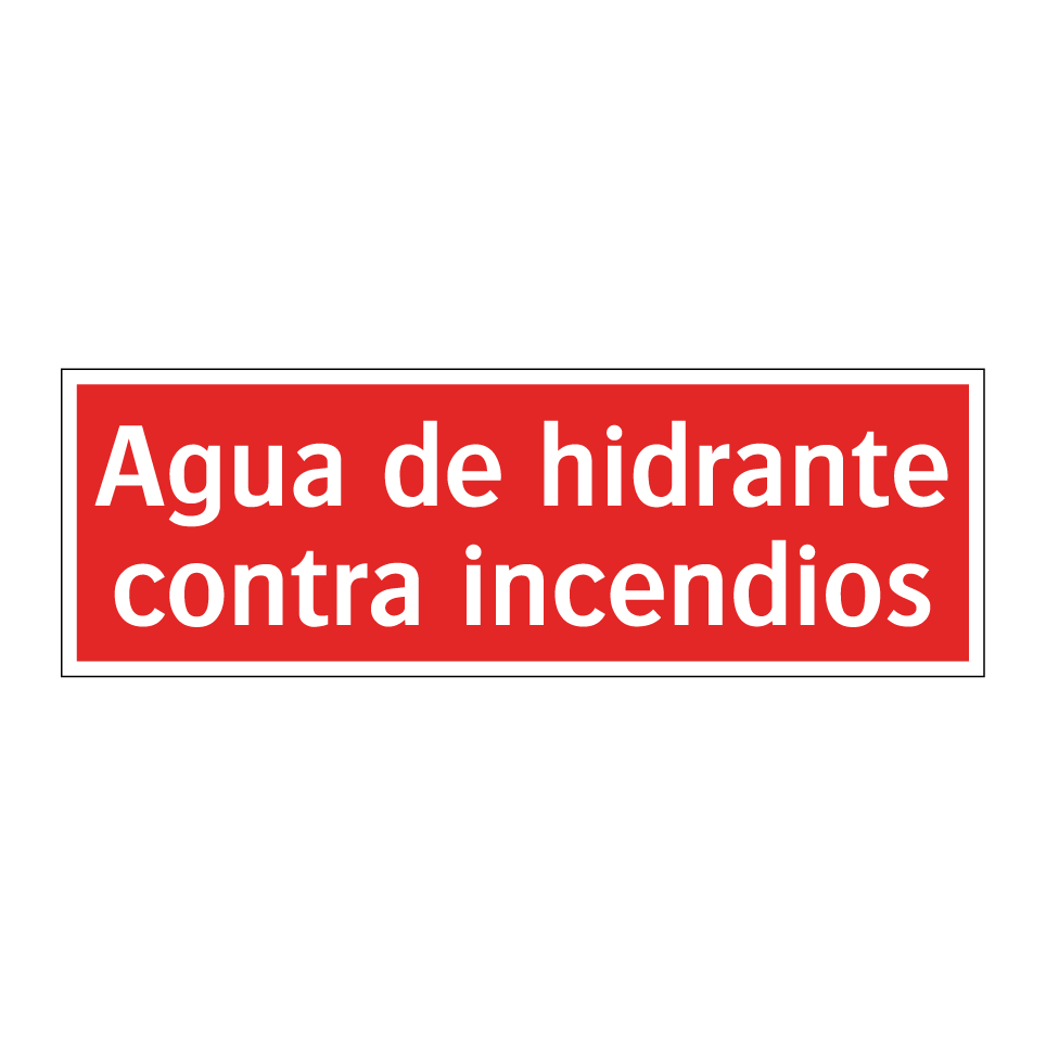 Agua de hidrante contra incendios