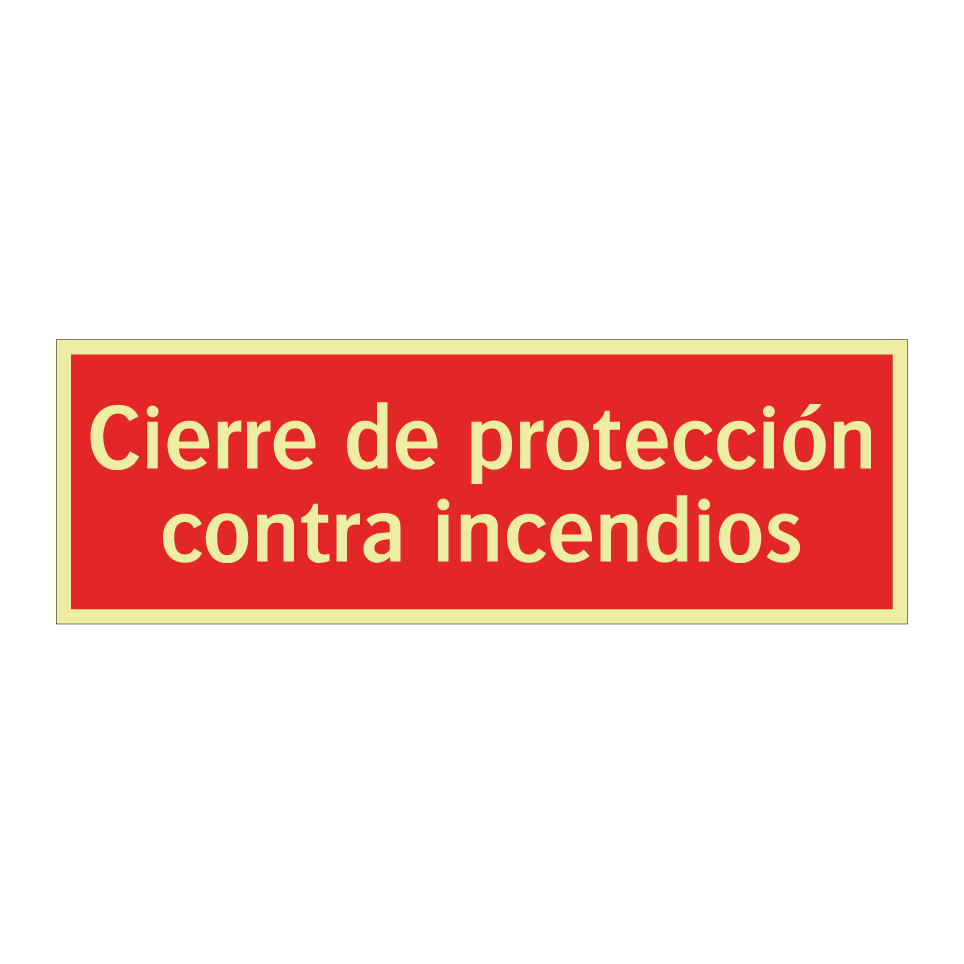 Cierre de protección contra incendios