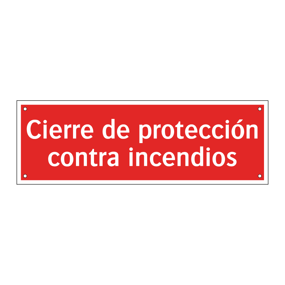 Cierre de protección contra incendios