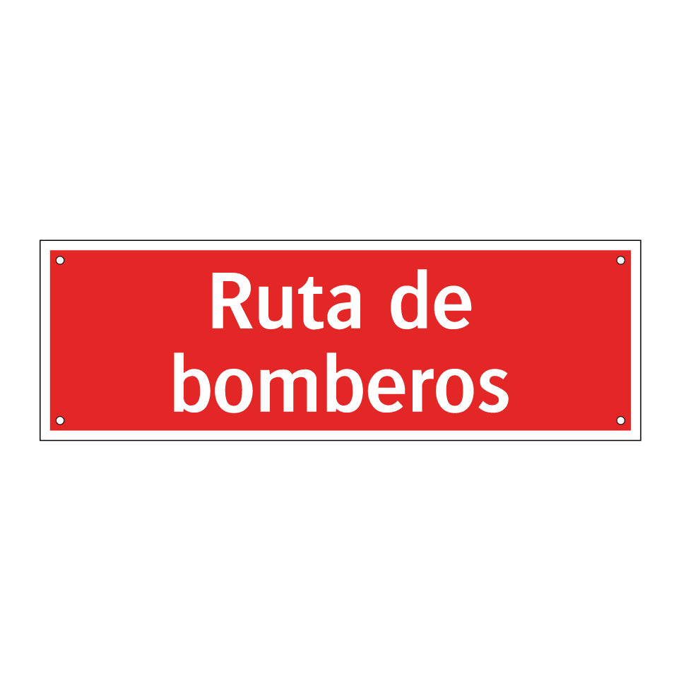 Ruta de bomberos